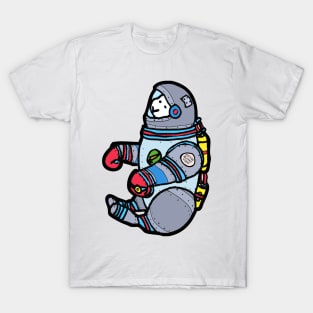 Astro Bunny the space astronaut rabbit T-Shirt